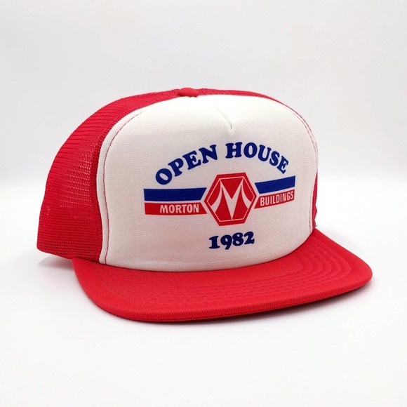 Casquette Trucker Vintage Morton Buildings Années 80 - Snapback - Neuf Sans étiquette